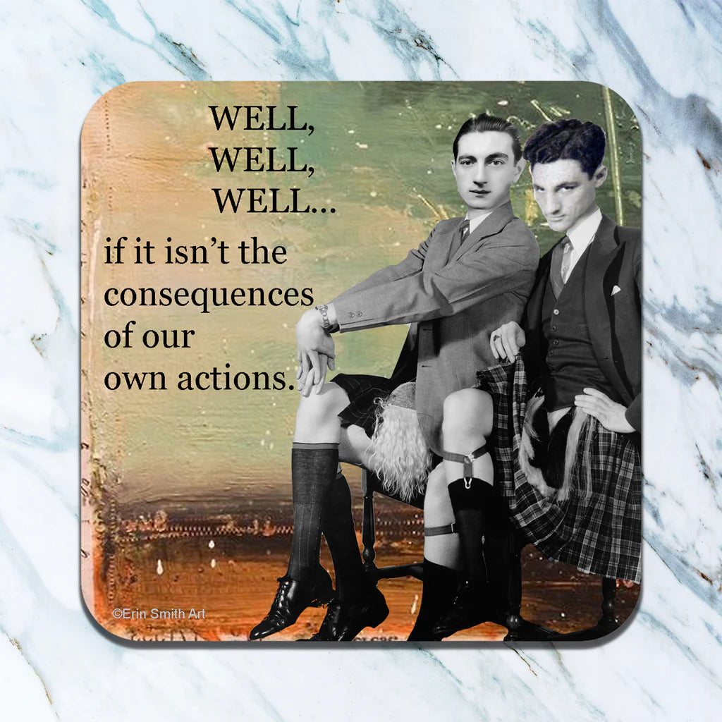 Coaster: Cozy Sips and Saucy Quips