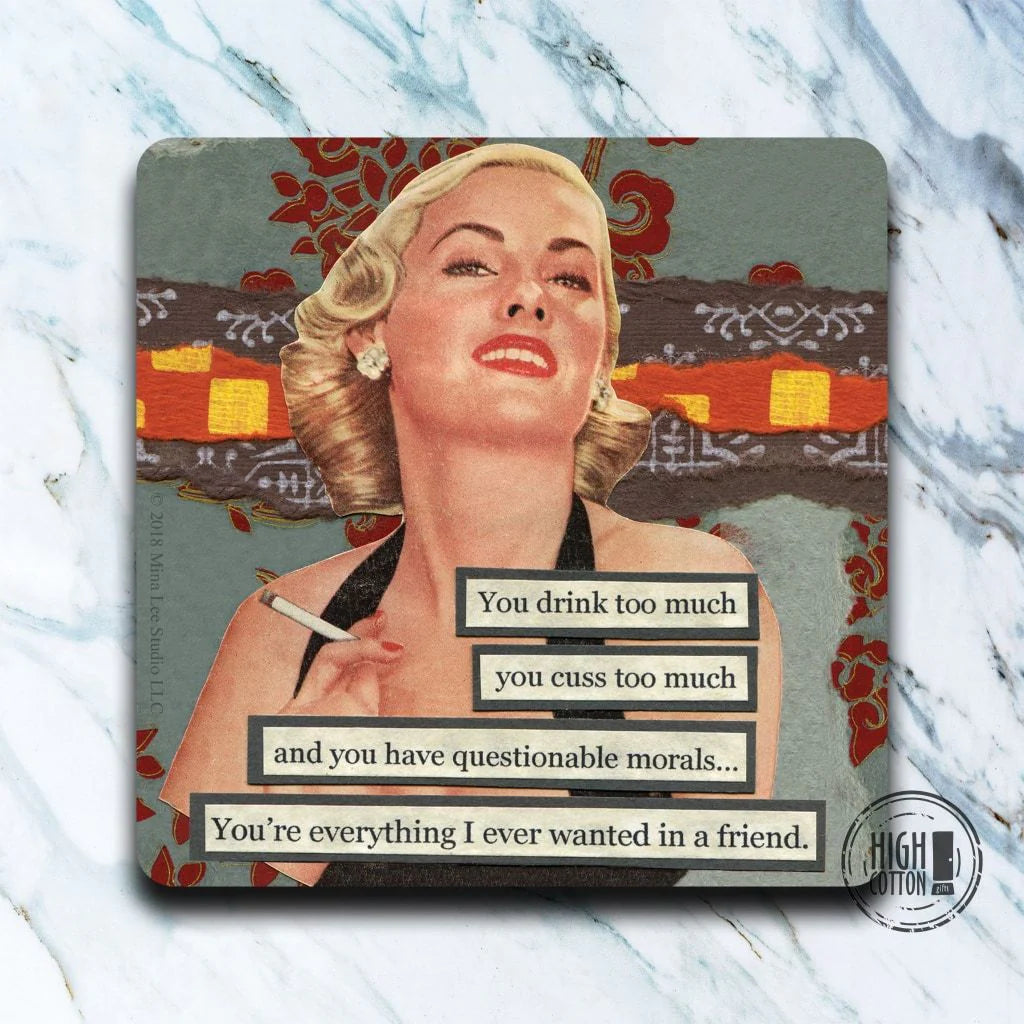 Coaster: Cozy Sips and Saucy Quips